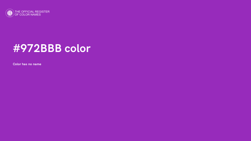 #972BBB color image