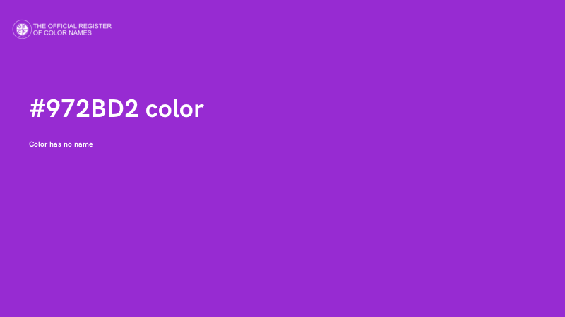 #972BD2 color image