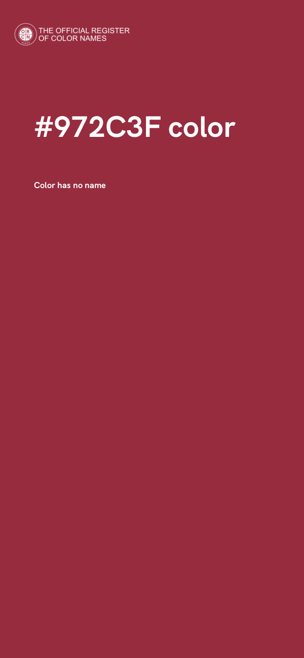 #972C3F color image