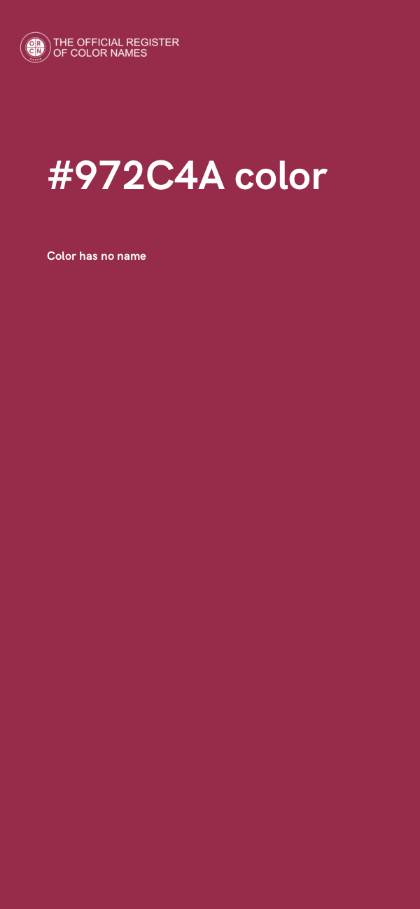 #972C4A color image