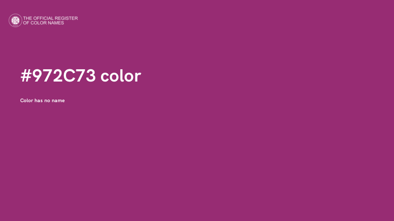#972C73 color image