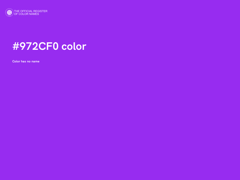 #972CF0 color image