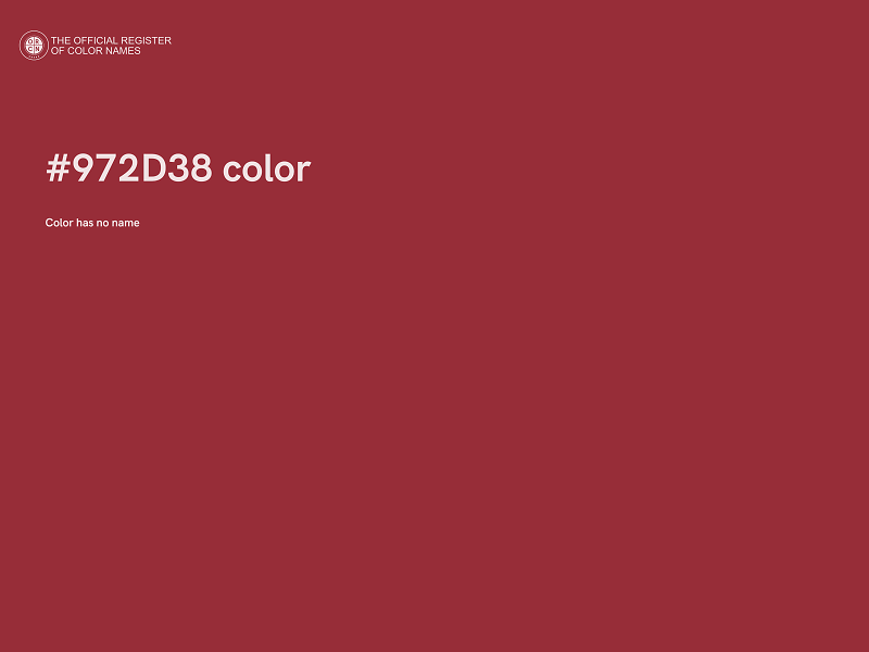 #972D38 color image