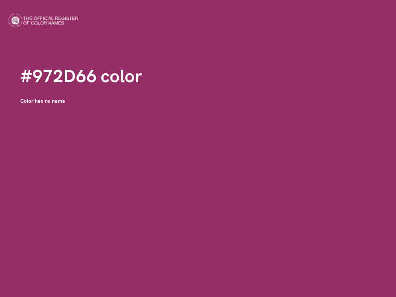 #972D66 color image