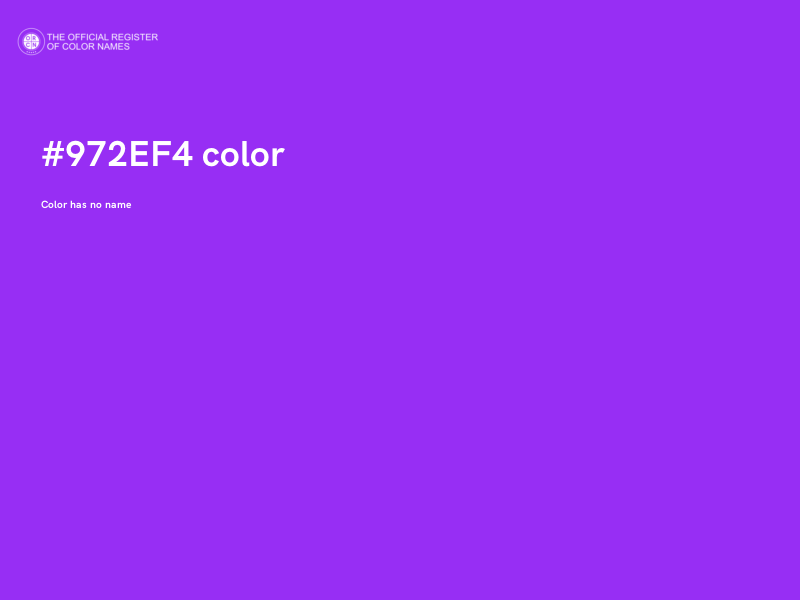 #972EF4 color image