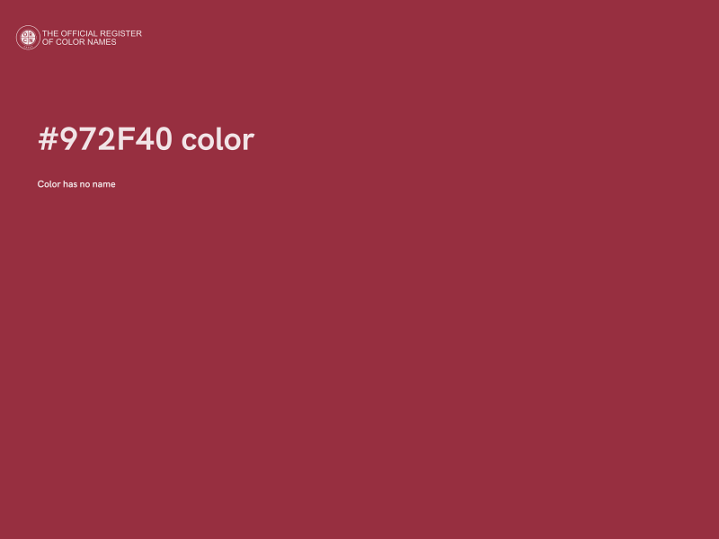 #972F40 color image