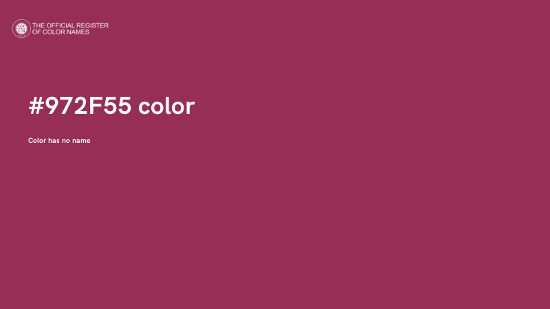 #972F55 color image