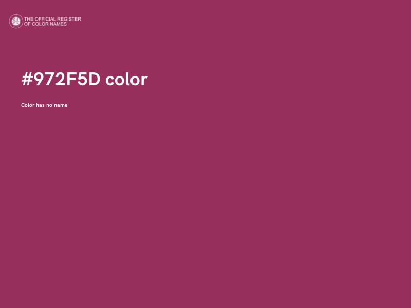 #972F5D color image