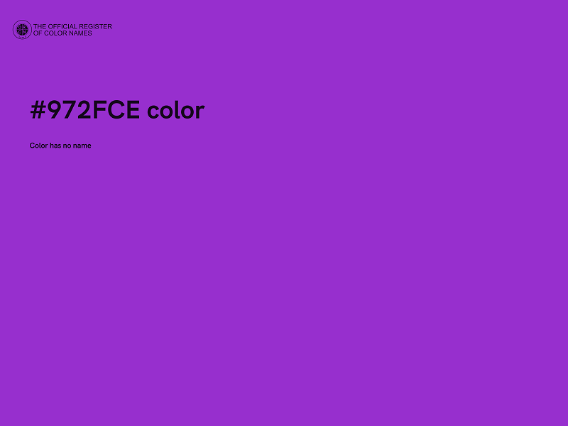 #972FCE color image