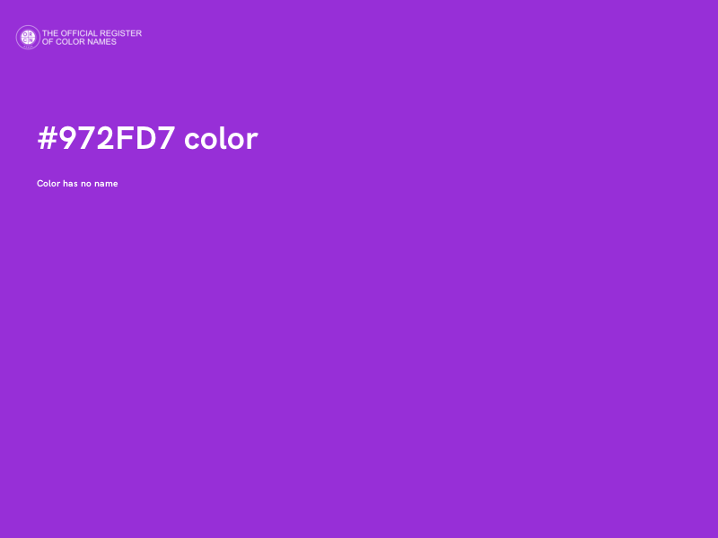 #972FD7 color image