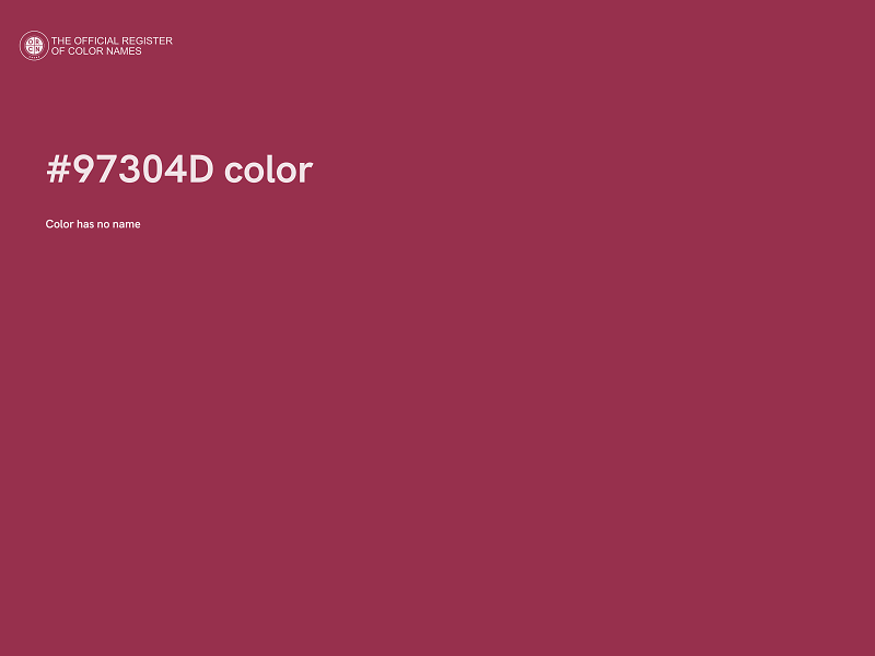 #97304D color image