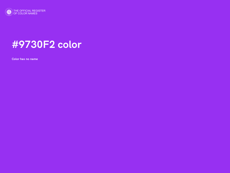 #9730F2 color image