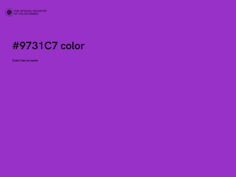 #9731C7 color image