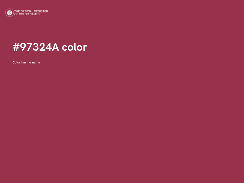 #97324A color image