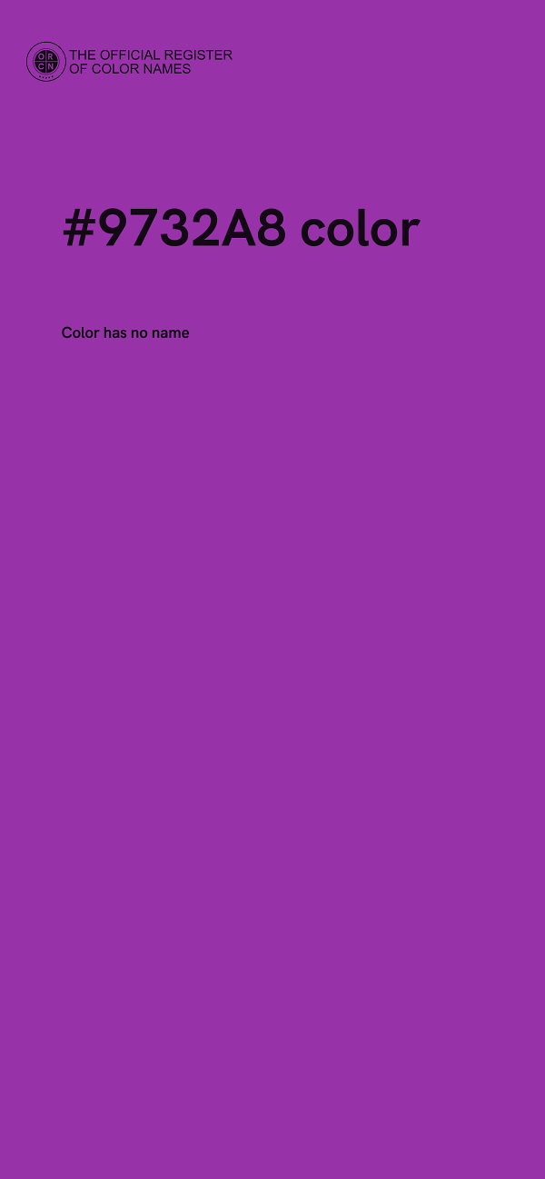 #9732A8 color image