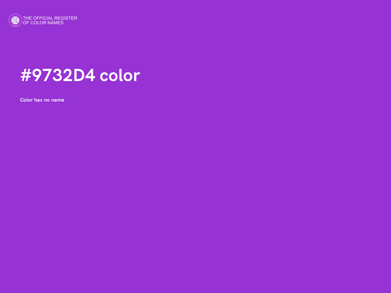 #9732D4 color image