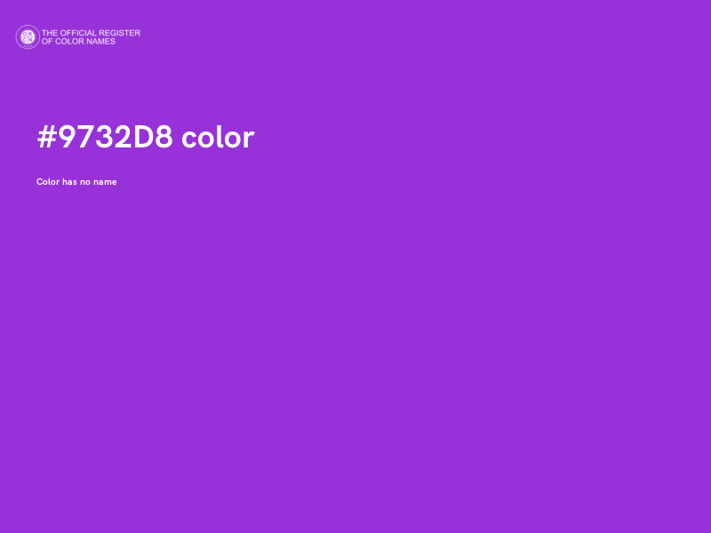 #9732D8 color image