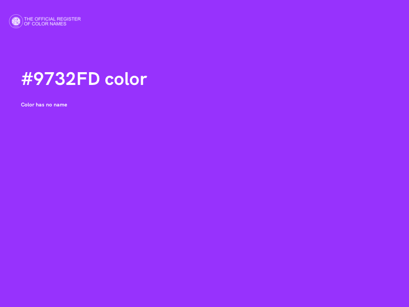 #9732FD color image