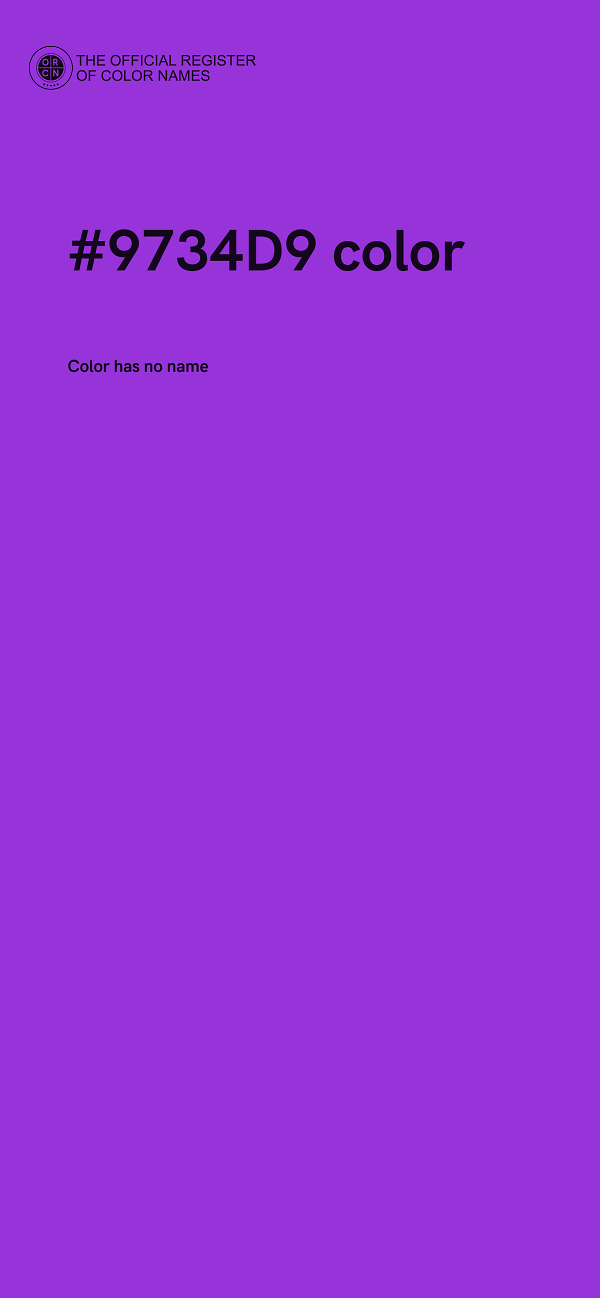 #9734D9 color image