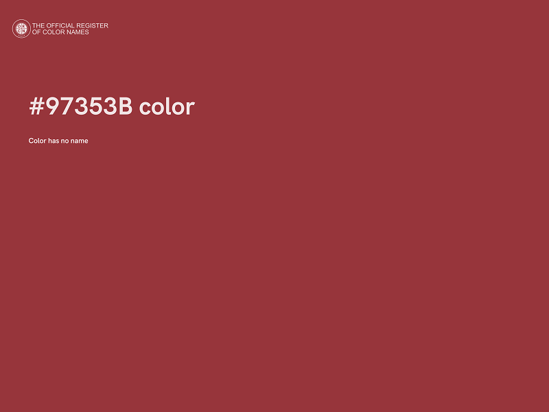 #97353B color image
