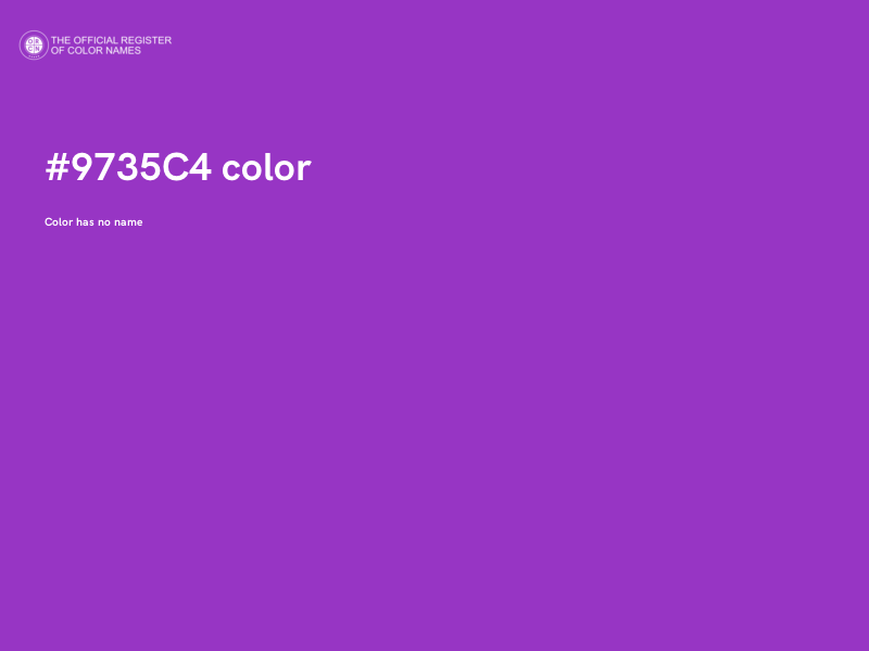 #9735C4 color image