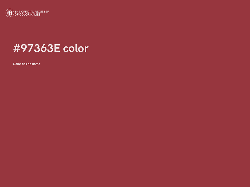 #97363E color image