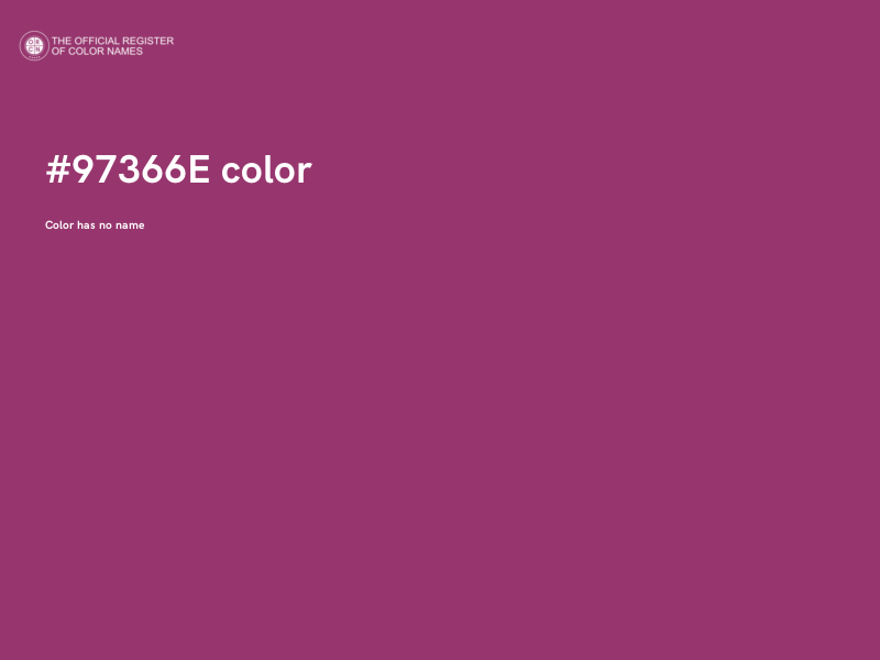 #97366E color image