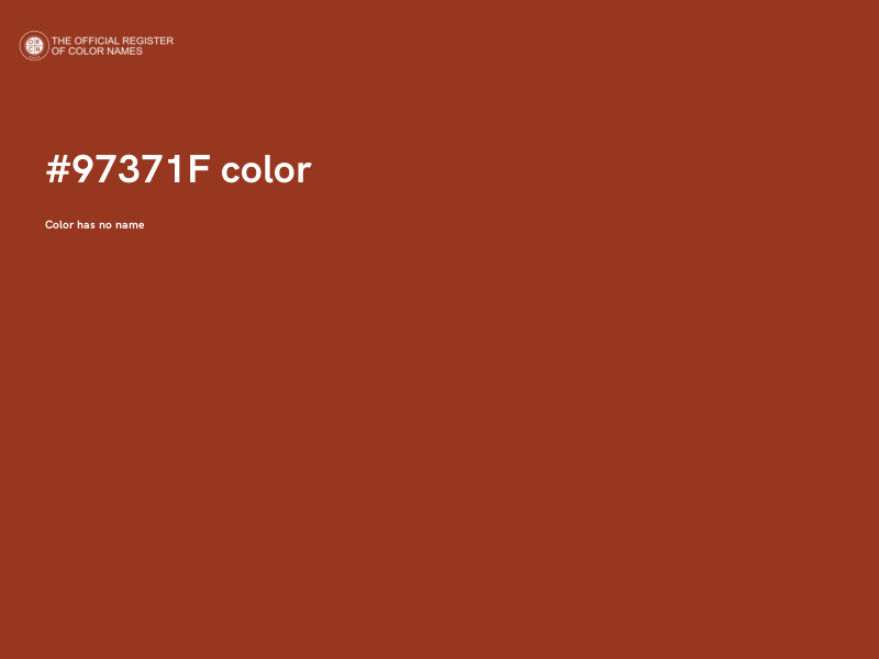 #97371F color image