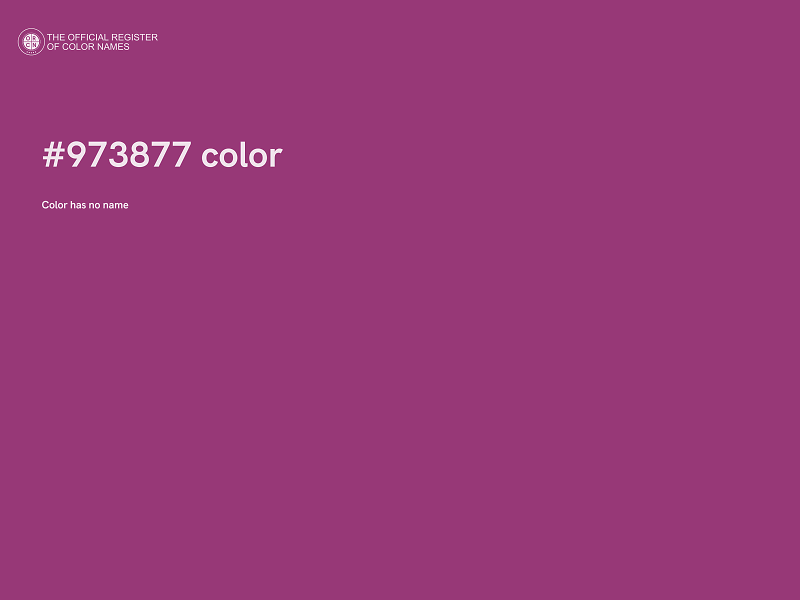 #973877 color image