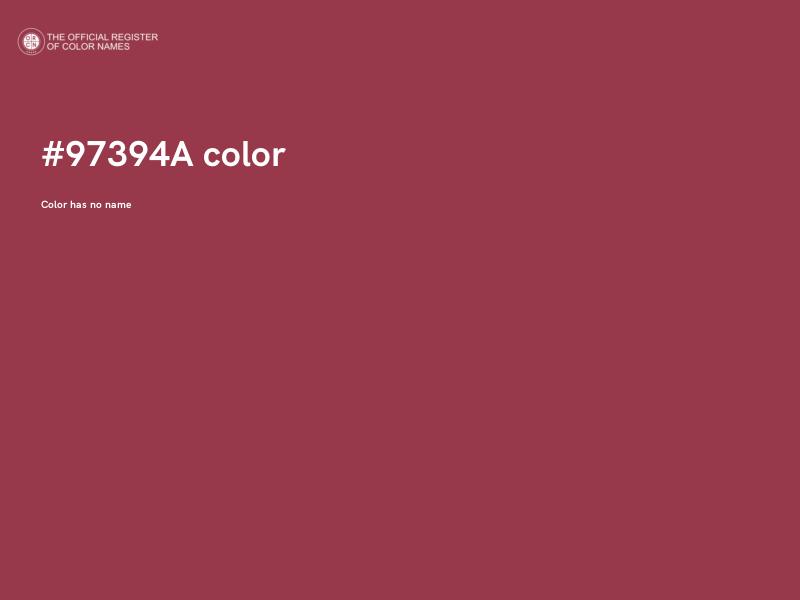 #97394A color image