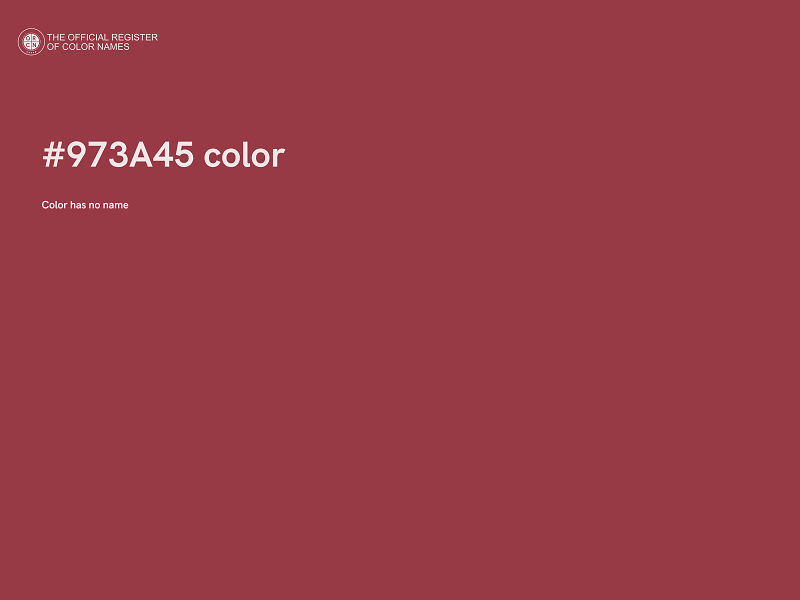 #973A45 color image