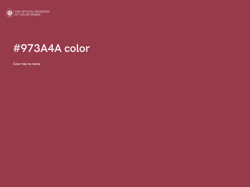 #973A4A color image