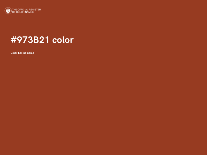 #973B21 color image