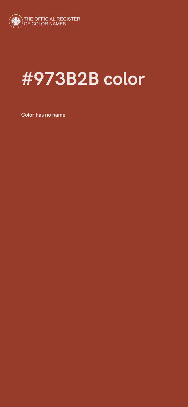 #973B2B color image