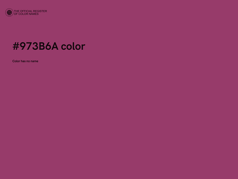 #973B6A color image