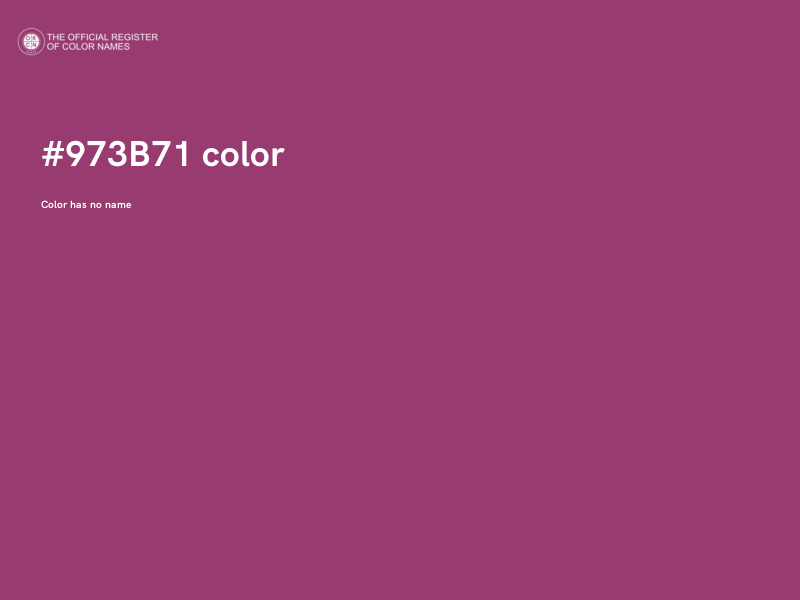 #973B71 color image