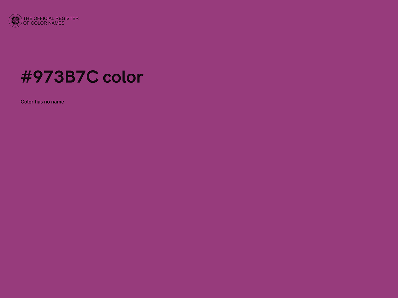 #973B7C color image