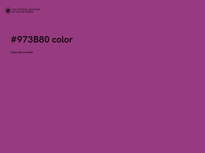 #973B80 color image