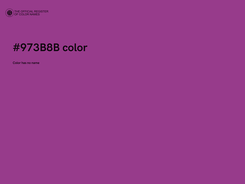 #973B8B color image