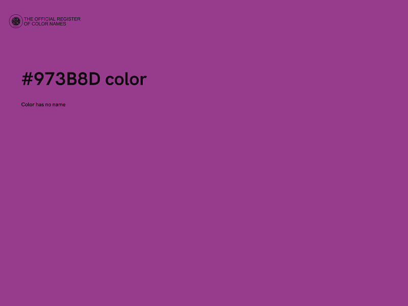 #973B8D color image