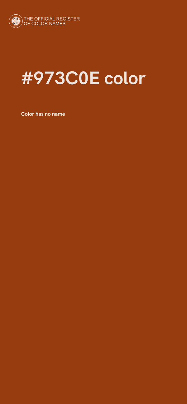 #973C0E color image