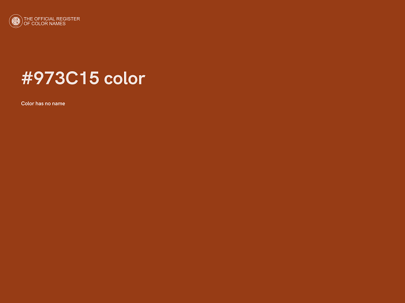 #973C15 color image