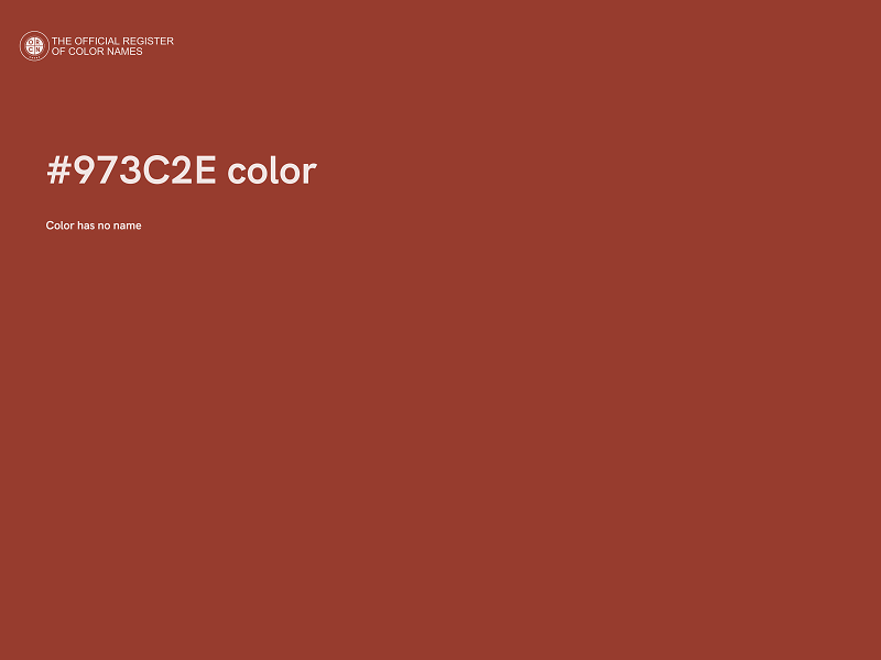 #973C2E color image