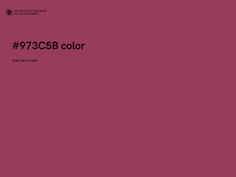 #973C5B color image