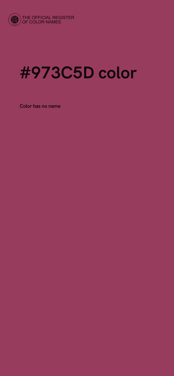 #973C5D color image