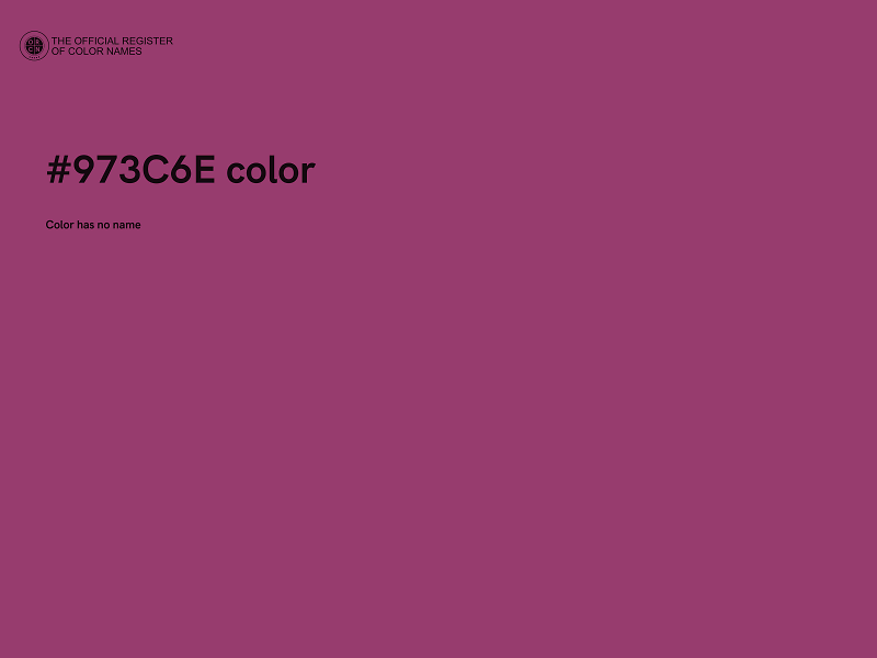 #973C6E color image