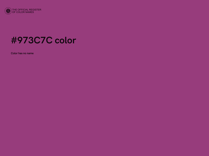 #973C7C color image