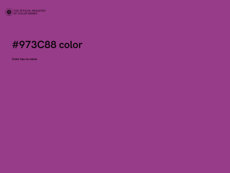 #973C88 color image