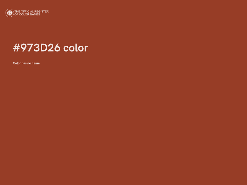 #973D26 color image