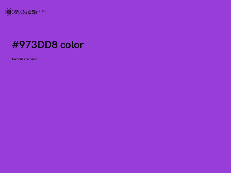 #973DD8 color image